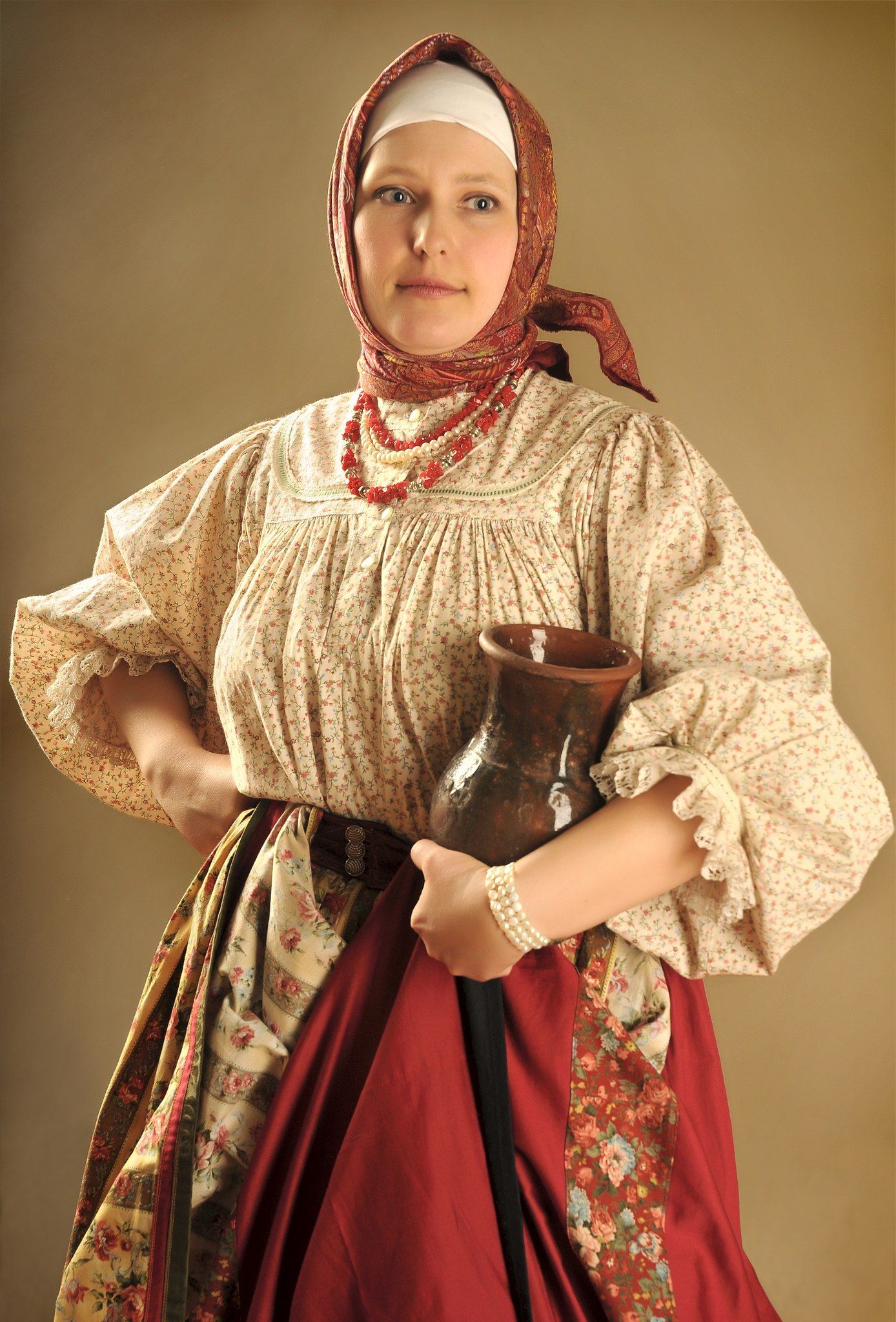 Girls in Slavic costumes in Manaus